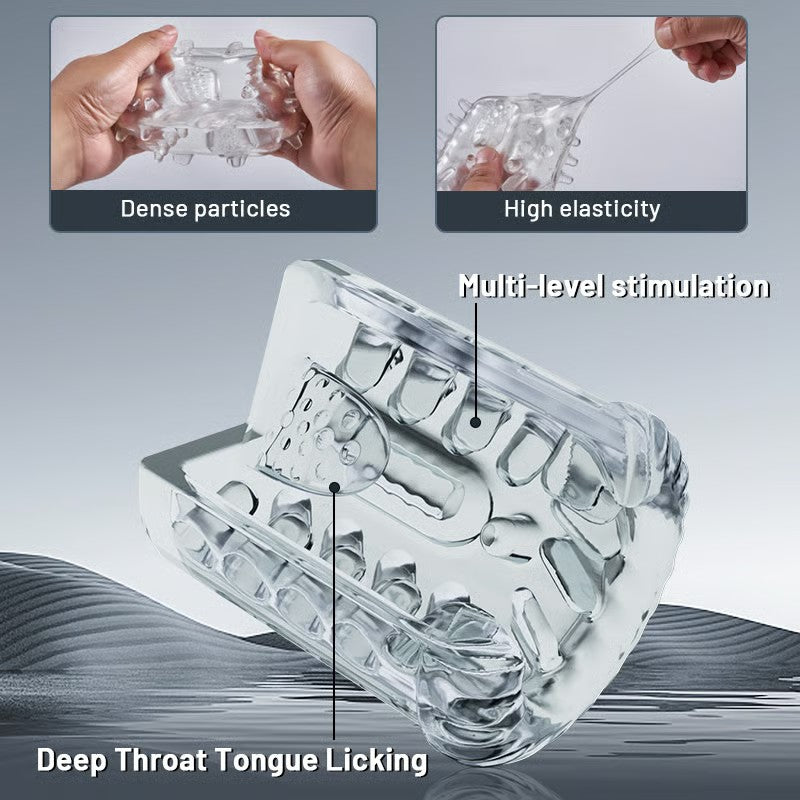 【2.95 IN Depth】Bestvibe Queen Kendal 7 Vacuum Sucking for Oral Sex LCD Display Masturbator Sex Toys For Men